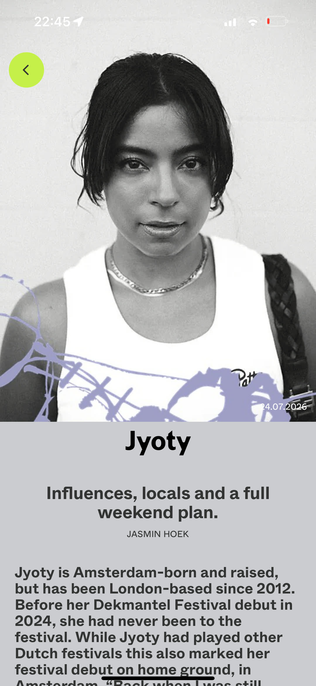 Written feature with Jyoty