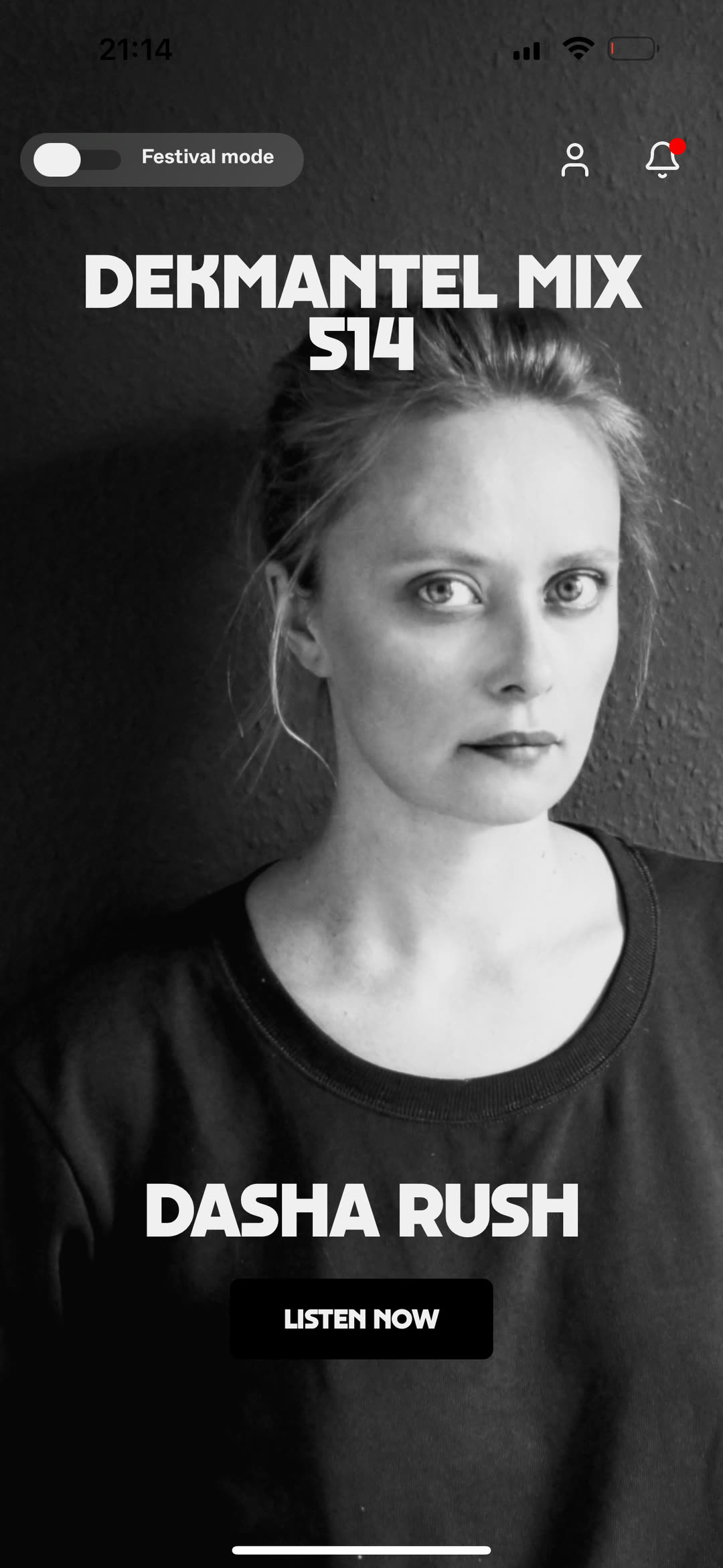 Podcast screen for Dekmantel Mix 514 by Dasha Rush